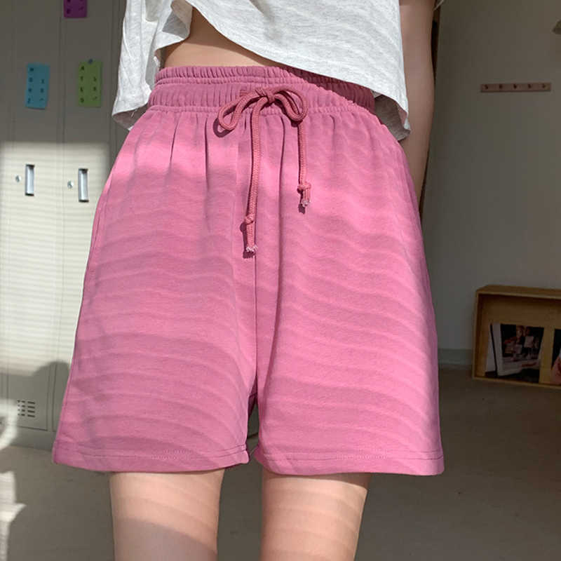 Korean Chic Solid Women Shorts Causal Straight Bottoms Summer Short Feminimos Pantalones Cortos De Mujer 6H259 210603