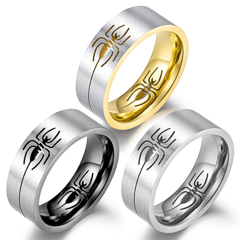 Cluster Rings 2021 Animal Spider Stainless Steel Ring Inside Hollow Silk Fashion For Men Gold Black Silver Color Jewelry Gift
Cluster Rings 2021 Animal Spider Stainless Steel Ring Inside Hollow Silk Fashion For Men Gold Black Silver Color Jewelry Gift