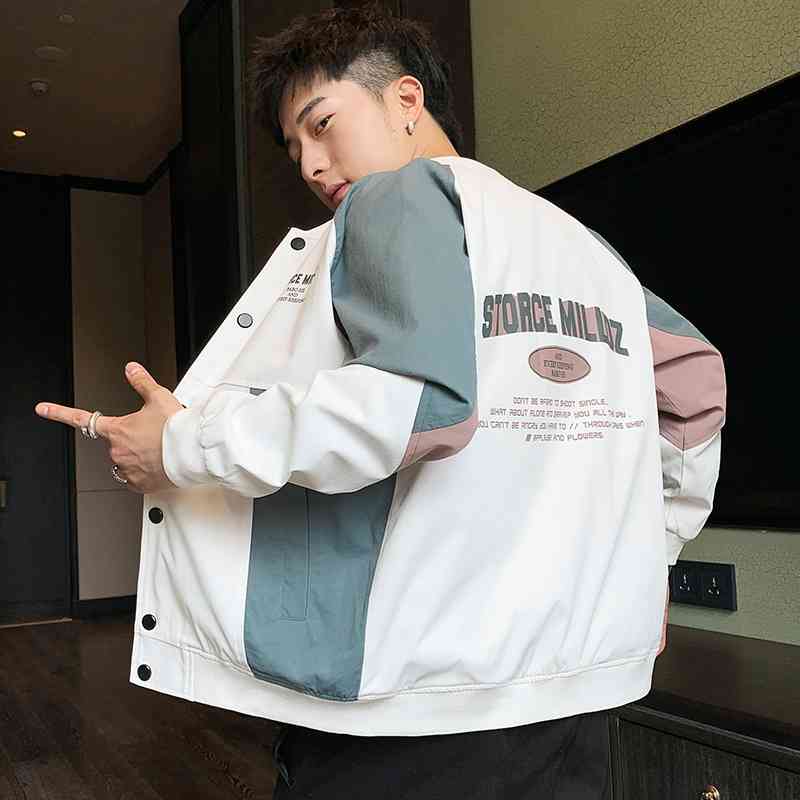 Jacket baseball 2021 spring and Autumn New Korean casual flight suit jacket men's fashion brand clothes, White
Jacket baseball 2021 spring and Autumn New Korean casual flight suit jacket men's fashion brand clothes, White