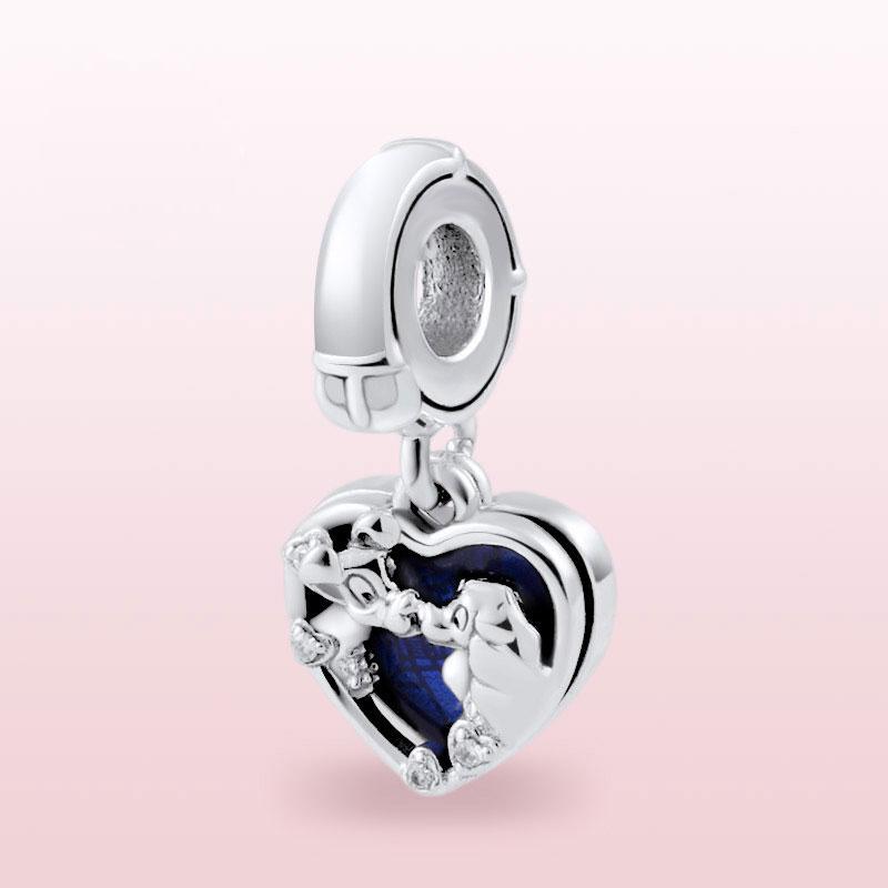 2022 Spring 925 Sterling Silver Lady and the Tramp Heart Dangle Charm Bead For European Jewelry Charm Bracelets
2022 Spring 925 Sterling Silver Lady and the Tramp Heart Dangle Charm Bead For European Jewelry Charm Bracelets