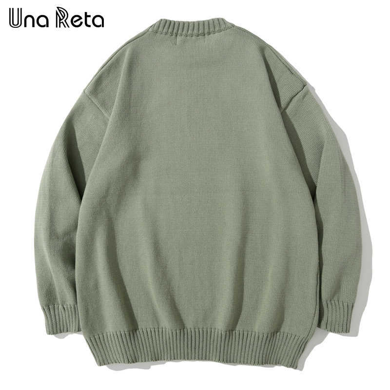 Una Reta Sweater Men Arrivals Hip Hop Harajuku Sweater Streetwear Men Casual Loose Pullover Tops Autumn Winter Man Sweater 211008