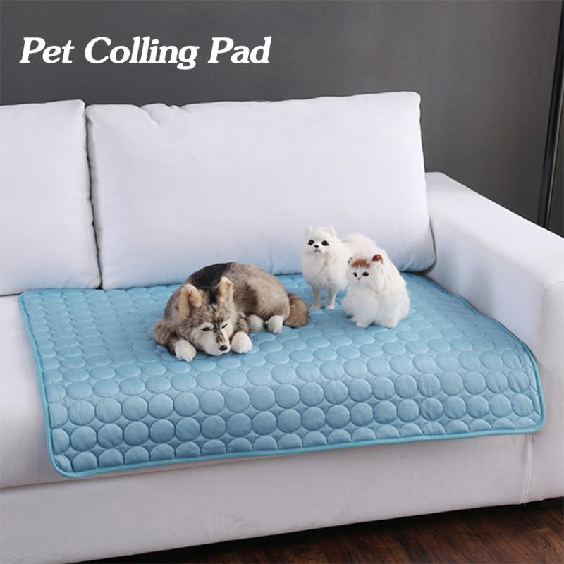 Kennels & Pens 2021 Summer Coog Mats Blanket Ice Pet Dog Bed Sofa Portable Tour Camping Yoga Sleeping For Dogs Cats Accessories