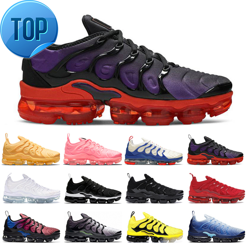 hotsale 2021 Max Tn Plus Running Shoes Men Women Triple Black White Fresh Atlanta Milk Blue Pure Platinum Bred mens trainers sports sneakers, Black gold