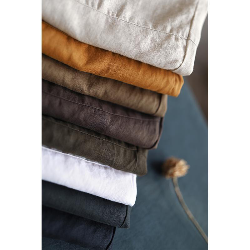 Arrival Spring Summer Women Loose Solid Cotton Linen Anklelength Pants Allmatched Casual Harem Plus Size S987 210512