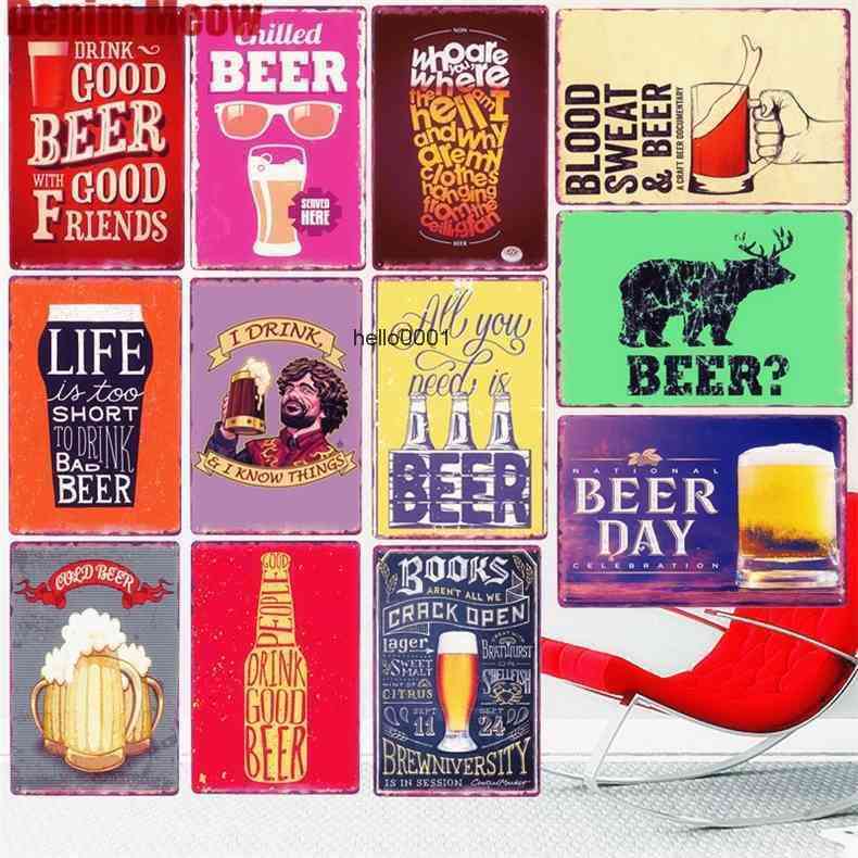 Good Beer Vintage Metal Tin Sign Bar ation Pub Casino Wine Art Whiskey Wall Poster Sticker Home Decor N273
Good Beer Vintage Metal Tin Sign Bar ation Pub Casino Wine Art Whiskey Wall Poster Sticker Home Decor N273