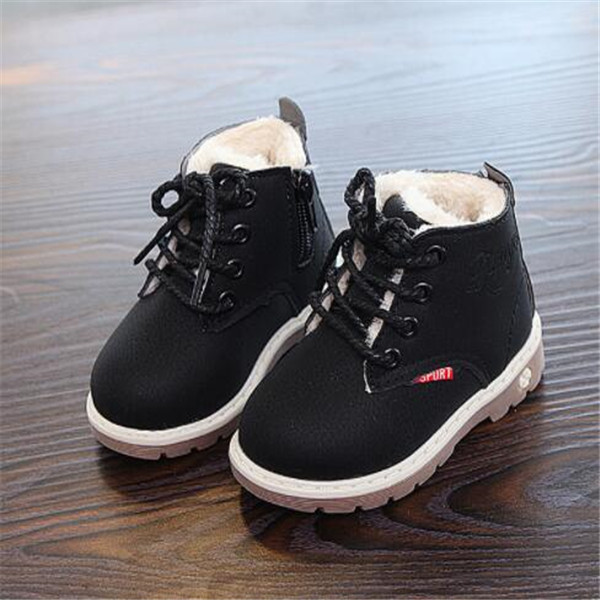 Autumn Winter kids Girls Boys Martin Boots Children Sports Shoes Zipper Nubuck Leather Toddle Baby Shoes Fashion Boot
