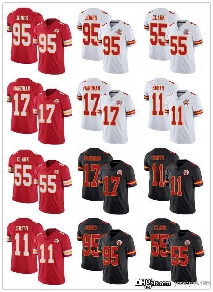 Men Womens Youth KansasCityChiefs17 Mecole Hardman 95 Chris Jones 55 Frank Clark 11 Alex Smith Football Jerseys, Black;red
Men Womens Youth KansasCityChiefs17 Mecole Hardman 95 Chris Jones 55 Frank Clark 11 Alex Smith Football Jerseys, Black;red