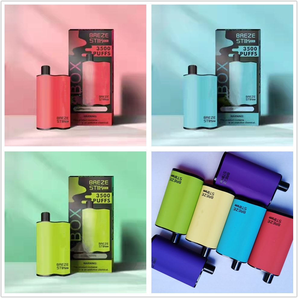 Breze Stiik BOX E Cigarettes Disposable Vape Pen 3500 Puffs 6 Colors 900mAh 2% Prefilled 7ml Vaporizer Kit VS Fum Infinity 100% Original
Breze Stiik BOX E Cigarettes Disposable Vape Pen 3500 Puffs 6 Colors 900mAh 2% Prefilled 7ml Vaporizer Kit VS Fum Infinity 100% Original