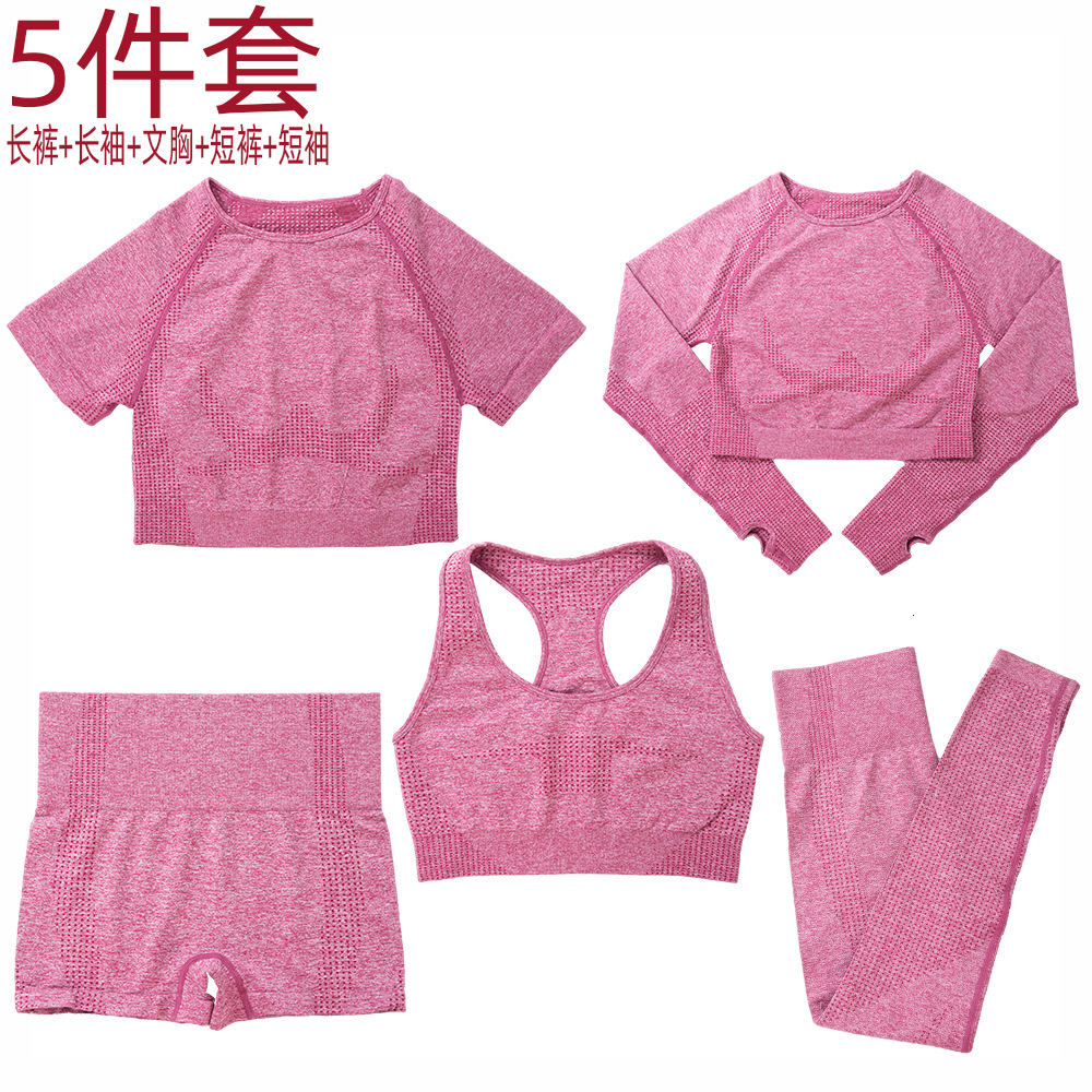 tracksuits luxury yoga wearlulu fitns seamls yoga suit sport's running bra short sleeve shorts dot five piece set, Gray
tracksuits luxury yoga wearlulu fitns seamls yoga suit sport's running bra short sleeve shorts dot five piece set, Gray