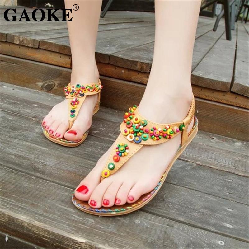 Bohemian Women Sandals Beaded Slippers Summer Beach Flip Flops Ladies Flat Shoes, Black
Bohemian Women Sandals Beaded Slippers Summer Beach Flip Flops Ladies Flat Shoes, Black
