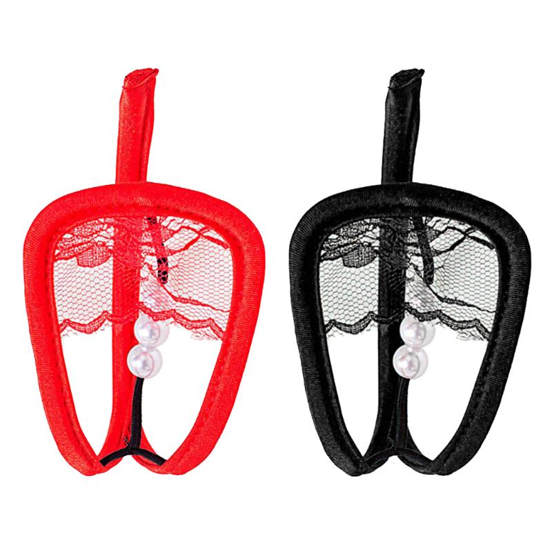 Women's Panties Sexy Pearls Lace C String Thong Invisible Underwear Lingerie Red/Black Lingeries Exotic Costume
Women's Panties Sexy Pearls Lace C String Thong Invisible Underwear Lingerie Red/Black Lingeries Exotic Costume