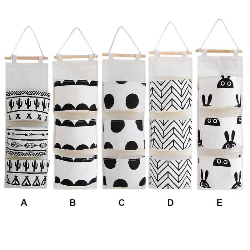 Black White Pattern Cotton Linen Hanging Storage Bag 3 Pockets Wall Mounted Wardrobe Hang Pouch Cosmetic Toys Organizer Boxes & Bins
Black White Pattern Cotton Linen Hanging Storage Bag 3 Pockets Wall Mounted Wardrobe Hang Pouch Cosmetic Toys Organizer Boxes & Bins