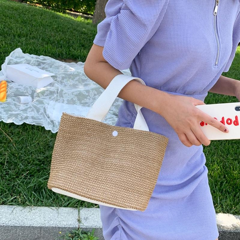 Evening Bags Fashionable Straw Woven Women's Casual Shoulder Bag Large Capacity Travel Shopping Tote For Ladies D0UD
Evening Bags Fashionable Straw Woven Women's Casual Shoulder Bag Large Capacity Travel Shopping Tote For Ladies D0UD