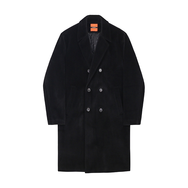 IEFB Men's Fleece Coat Men's Korean Fashion Autumn Winter Thickened Woollen Windbreaker Medium Length Loose Coat 9Y5907 210524