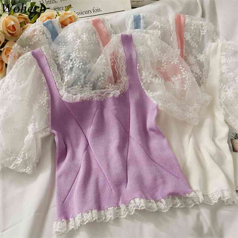 Mesh Short Sleeve Patch Knitted Crop Top T-shirt Women Korean Chic Summer Sweet Cute Stretch Tshirts Ruffle Lace T Shirt 210519, Purple
Mesh Short Sleeve Patch Knitted Crop Top T-shirt Women Korean Chic Summer Sweet Cute Stretch Tshirts Ruffle Lace T Shirt 210519, Purple