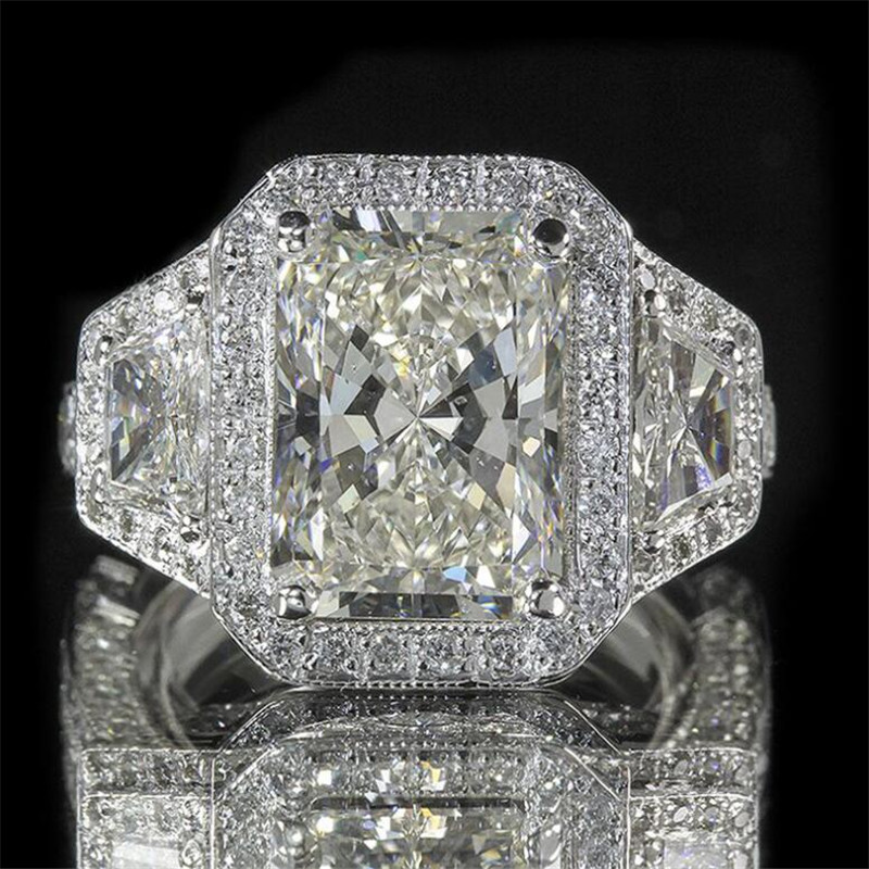 Size 6-10 Unique Wedding Rings Luxury Jewelry 925 Sterling Silver Princess Cut White Topaz Large CZ Diamond Gemstones Eternity Women Engagement Bridal Ring Gift
Size 6-10 Unique Wedding Rings Luxury Jewelry 925 Sterling Silver Princess Cut White Topaz Large CZ Diamond Gemstones Eternity Women Engagement Bridal Ring Gift