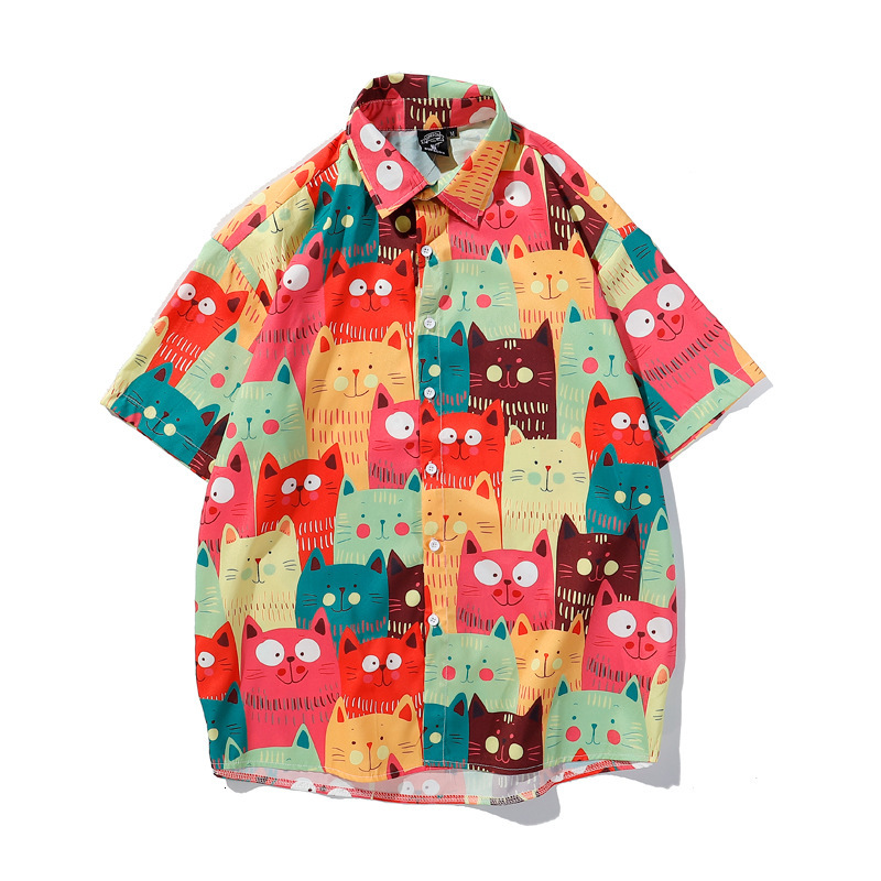 Men's Casual Shirts male Hawaiian shirt multi-color cat print summer light loose short sleeve shirts NAX9, 1# shoe box
Men's Casual Shirts male Hawaiian shirt multi-color cat print summer light loose short sleeve shirts NAX9, 1# shoe box