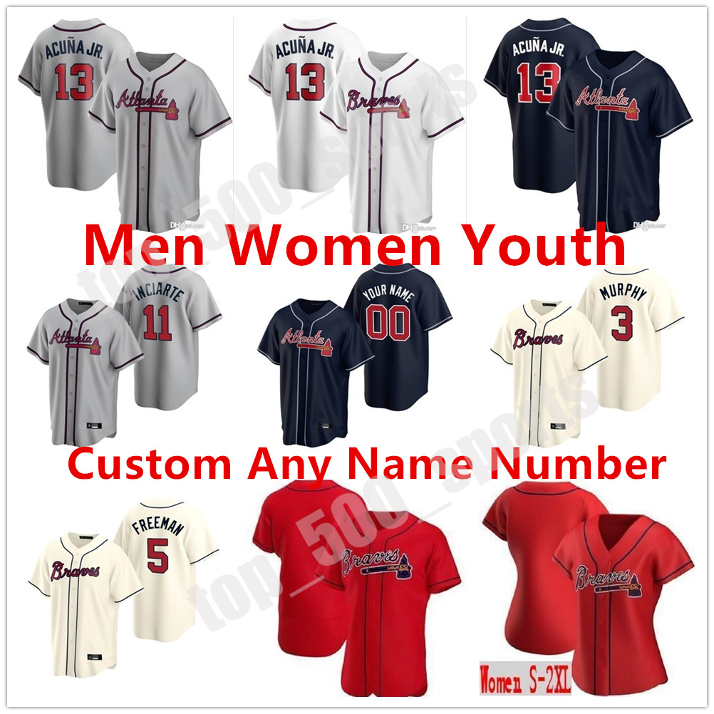 Custom 2021 Atlanta 20 Marcell Ozuna Jersey 5 Freddie Freeman 7 Dansby Swanson 13 Ronald Acuna Jr. 1 Ozzie Albies Mike Soroka Baseball, Blue;black
Custom 2021 Atlanta 20 Marcell Ozuna Jersey 5 Freddie Freeman 7 Dansby Swanson 13 Ronald Acuna Jr. 1 Ozzie Albies Mike Soroka Baseball, Blue;black