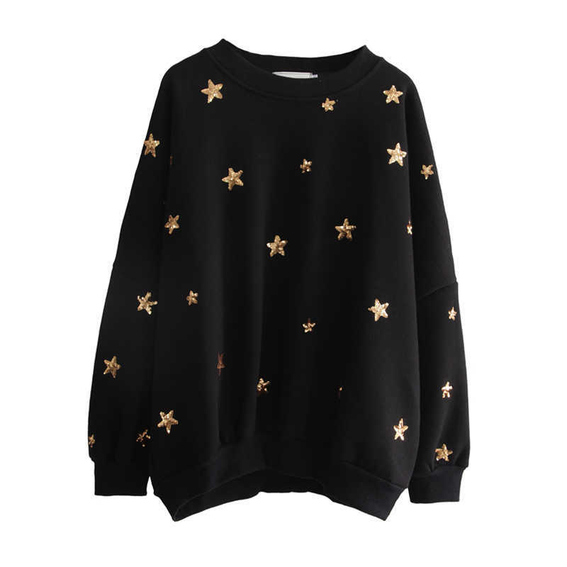 PERHAPS U Women Autumn Winter Crew Neck Black Star Sequined Bling Sweatshirts Pullovers Casual H0037 211019
PERHAPS U Women Autumn Winter Crew Neck Black Star Sequined Bling Sweatshirts Pullovers Casual H0037 211019