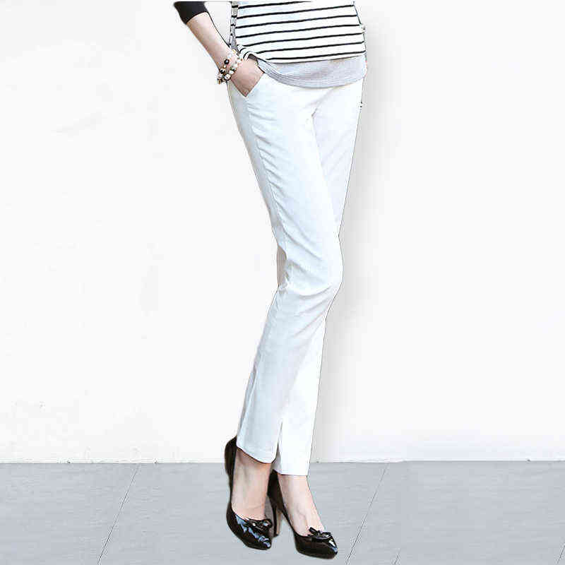 S4XL Big Size Womens formal office Pencil Pants Elegant Ladies Office Work Casual Elastic Cotton Trouser 211124Z