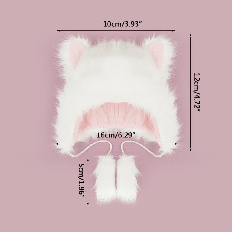 Berets Cartoon Animals Ear Winter Hat Color Matching Furry Faux Fur Hats For Women Plush Keep Warm Cosplay Party Props, Blue;gray
Berets Cartoon Animals Ear Winter Hat Color Matching Furry Faux Fur Hats For Women Plush Keep Warm Cosplay Party Props, Blue;gray