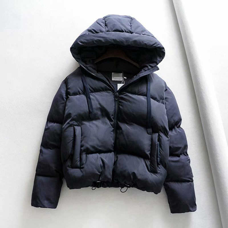 Winter Hooded Parkas Woman Warm Down Jacket Cotton Padded Large Size Coat Thicken Women Casual Puffer 211013