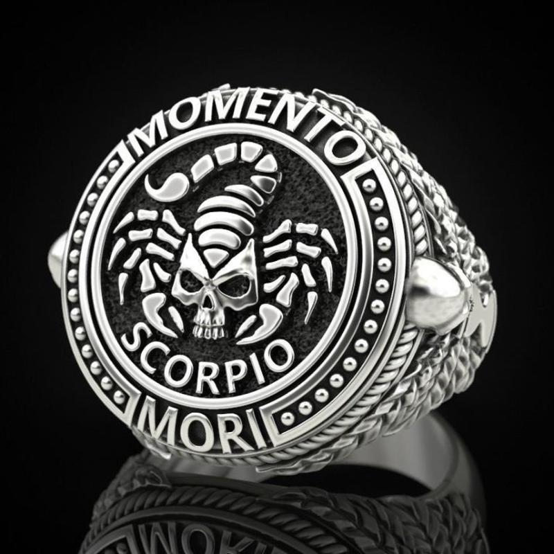 Vintage Exquisite Punk Style S925 Black Silver Color Scorpio Skull Poison Scorpion Ring For Men Wedding Gift Jewelry Accessoires Cluster Rin
Vintage Exquisite Punk Style S925 Black Silver Color Scorpio Skull Poison Scorpion Ring For Men Wedding Gift Jewelry Accessoires Cluster Rin