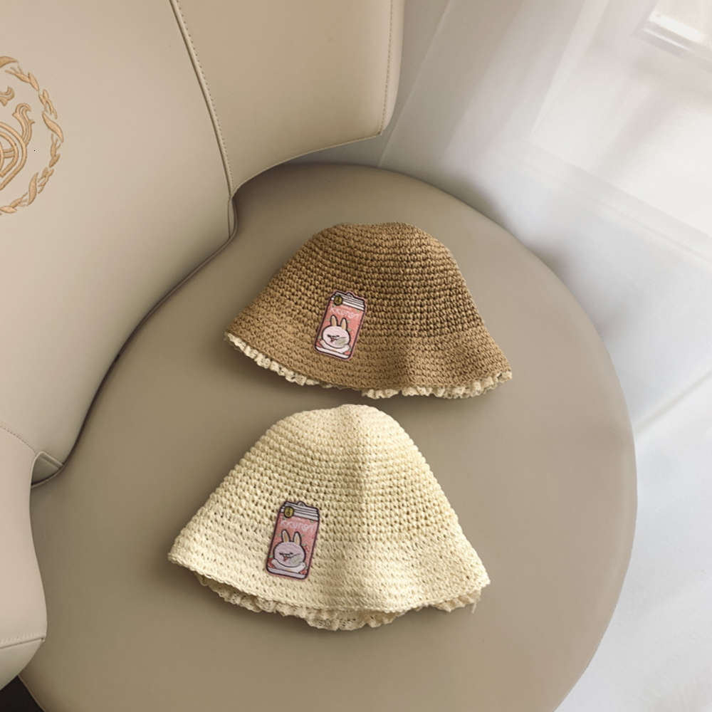 Children's straw hat hand made foldable sunshade Beach Hat cute cartoon rabbit girl sun, Yellow
Children's straw hat hand made foldable sunshade Beach Hat cute cartoon rabbit girl sun, Yellow