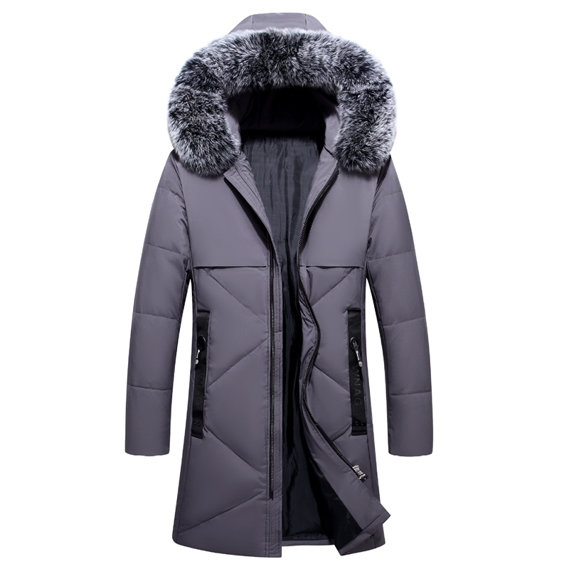 2021 down jacket men's medium length large youth new style to overcome the trend of thickened winter coat, Black 
2021 down jacket men's medium length large youth new style to overcome the trend of thickened winter coat, Black