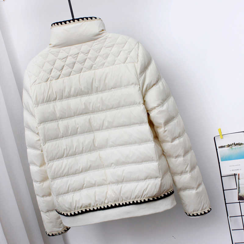 SEDUTMO Winter Fashion Duck Down Coat Women Slim Short Jackets Spring Ultra Light Casual Pocket Basic Parkas ED1493 211018