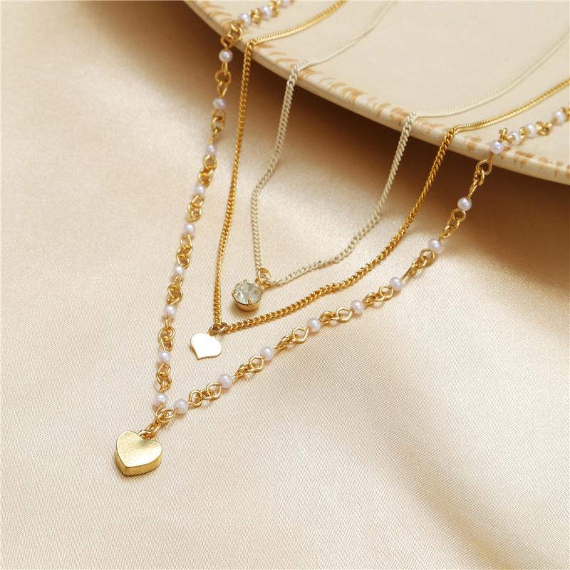 Chokers Boho Multilayered Heart Pearl Pendant Necklace For Women Fashion Handmade Long Chain Choker Necklaces 2021 Trend Jewelry Gift
Chokers Boho Multilayered Heart Pearl Pendant Necklace For Women Fashion Handmade Long Chain Choker Necklaces 2021 Trend Jewelry Gift