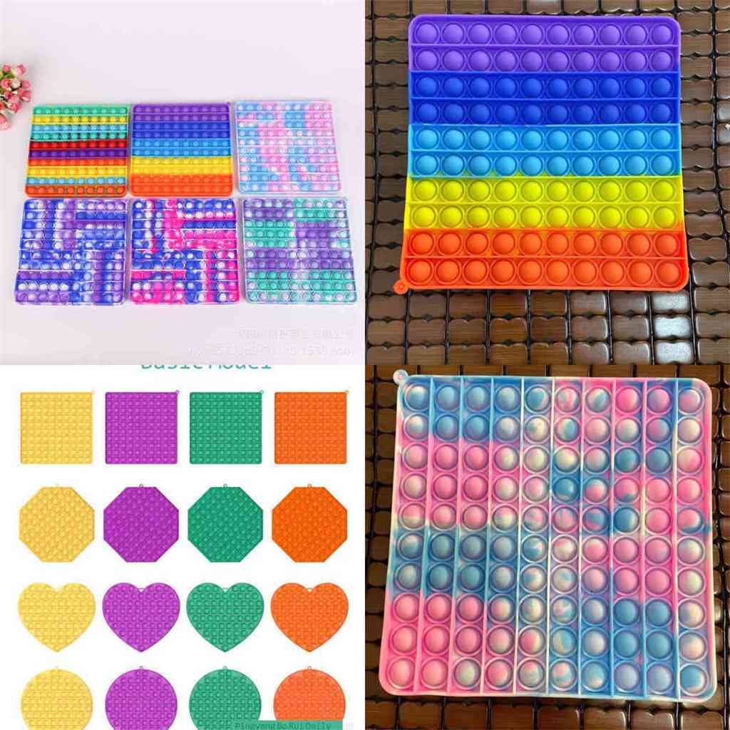 20CM large fidget finger bubbles square heart circle octagon shape push pop poo-its bubble poppers giant jumbo puzzle board rainbow tie dye
20CM large fidget finger bubbles square heart circle octagon shape push pop poo-its bubble poppers giant jumbo puzzle board rainbow tie dye