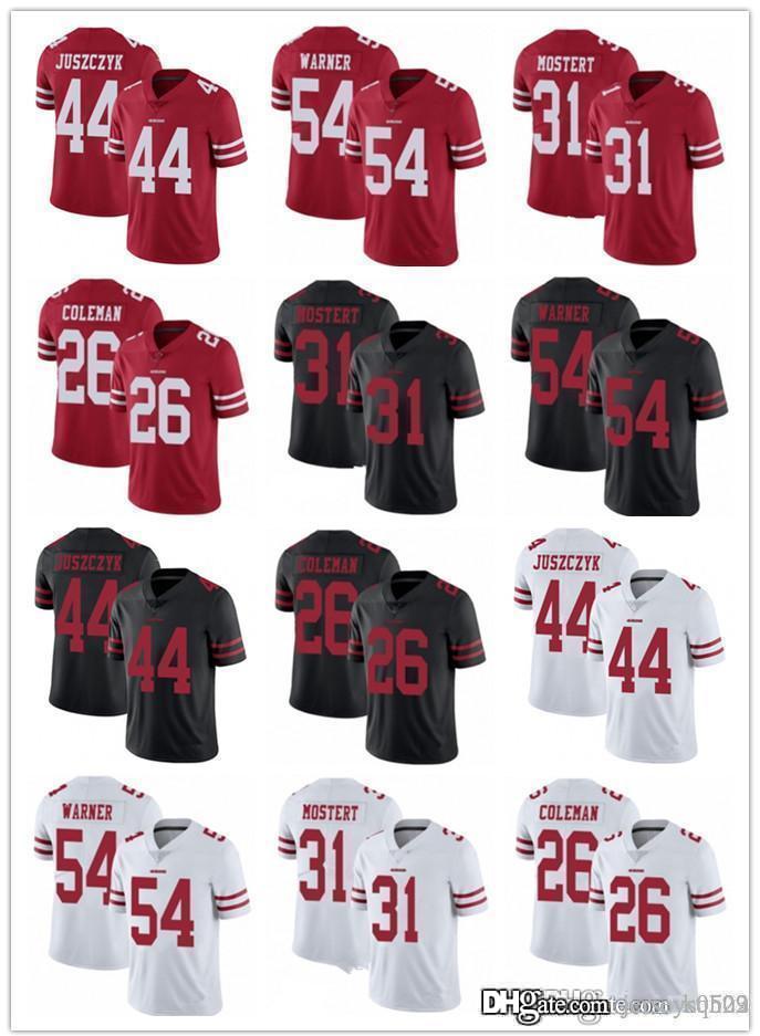Men Women Youth San Francisco 49ers Jersey 31 Raheem Mostert 54 Fred Warner 44 Kyle Juszczyk 26 Tevin Coleman Football Jerseys R, Black;red
Men Women Youth San Francisco 49ers Jersey 31 Raheem Mostert 54 Fred Warner 44 Kyle Juszczyk 26 Tevin Coleman Football Jerseys R, Black;red