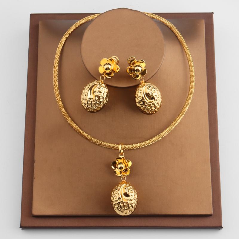 Earrings & Necklace African Jewelry Set For Women Fashion Dubai Wedding Pendant Bridal Design Gold Plated Nigerian Accessory6727033, As pic
Earrings & Necklace African Jewelry Set For Women Fashion Dubai Wedding Pendant Bridal Design Gold Plated Nigerian Accessory6727033, As pic