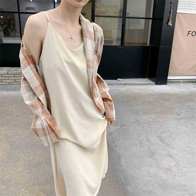 Vintage Loose V-Neck Solid Office Lady Streetwear Gentle Casual Retro Summer Sweet Long Dresses Vestidos 210525, Green
Vintage Loose V-Neck Solid Office Lady Streetwear Gentle Casual Retro Summer Sweet Long Dresses Vestidos 210525, Green