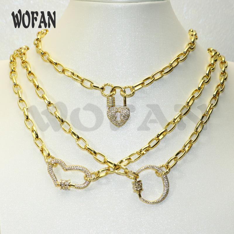 Strands Screw Clasp Necklace Cubic Zirconic Carabiner Pendant Link Chain Fashion Jewelry Accessories For Women 50651 Chains
Strands Screw Clasp Necklace Cubic Zirconic Carabiner Pendant Link Chain Fashion Jewelry Accessories For Women 50651 Chains