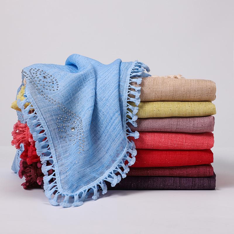 Scarves 10 Pcs/lot Muslim Tassel Hijab Scarf Drilling Wrap Crystals Islamic Shawls Headband Cotton Linen Gold Powder Foulard
Scarves 10 Pcs/lot Muslim Tassel Hijab Scarf Drilling Wrap Crystals Islamic Shawls Headband Cotton Linen Gold Powder Foulard
