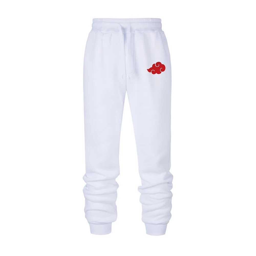 Men Joggers Casual Pants Anime Akatsuki Cloud Symbols Print Fitness Men Sportswear Tracksuit Bottoms Sweatpants Trousers Pants Y0811