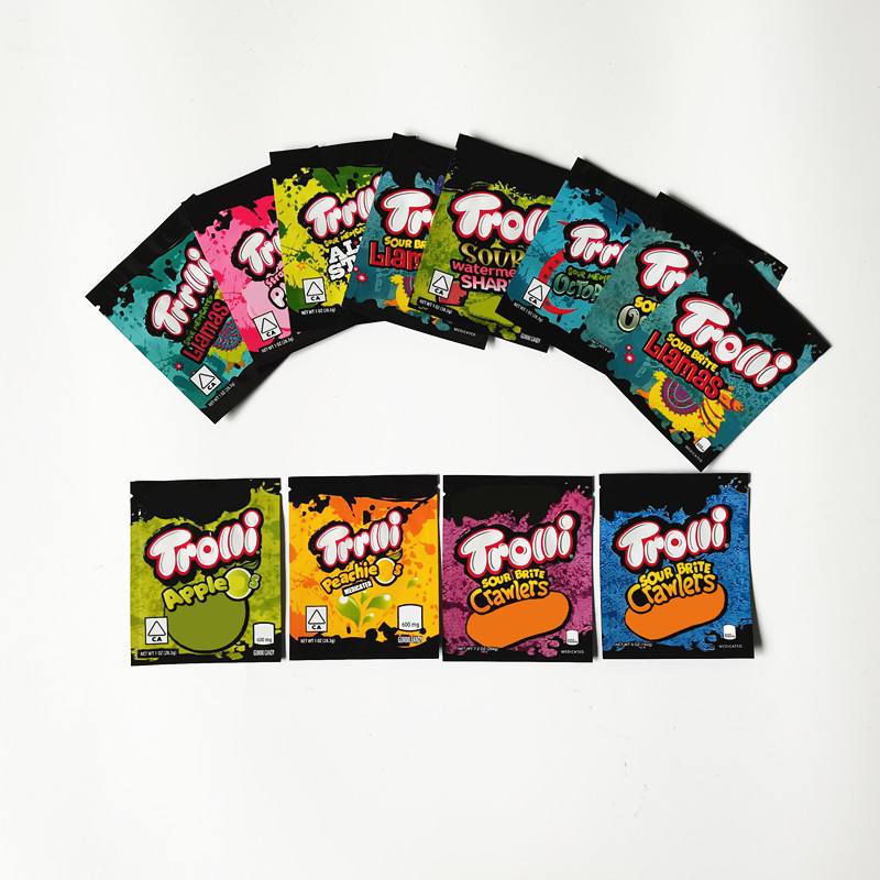 trolli trrlli bags All Star Apple OS Sour Brite Crawlers edibles Gummies packaging smell proof resealable zipper pouch 600mg
trolli trrlli bags All Star Apple OS Sour Brite Crawlers edibles Gummies packaging smell proof resealable zipper pouch 600mg