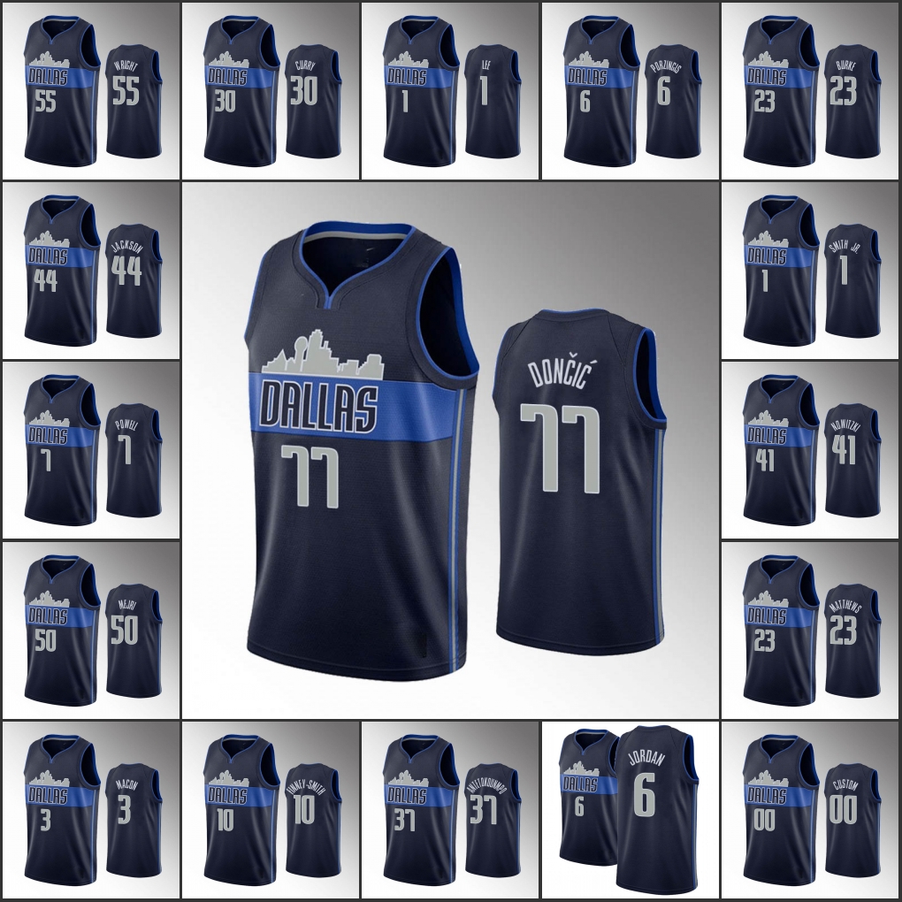 DallasMavericksMen Luka Doncic Dirk Nowitzki Kristaps Porzingis Seth Curry Statement Navy Custom Jersey
DallasMavericksMen Luka Doncic Dirk Nowitzki Kristaps Porzingis Seth Curry Statement Navy Custom Jersey