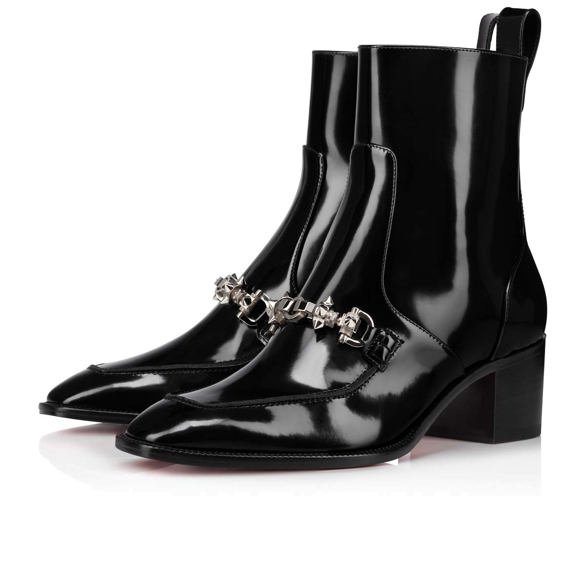 Winter Women Ankle boot Mayerswing Donna Brand high-heeled Red bottom boots calfskin leather suede Pointed toe instep chain silver buckle ou, Black
Winter Women Ankle boot Mayerswing Donna Brand high-heeled Red bottom boots calfskin leather suede Pointed toe instep chain silver buckle ou, Black