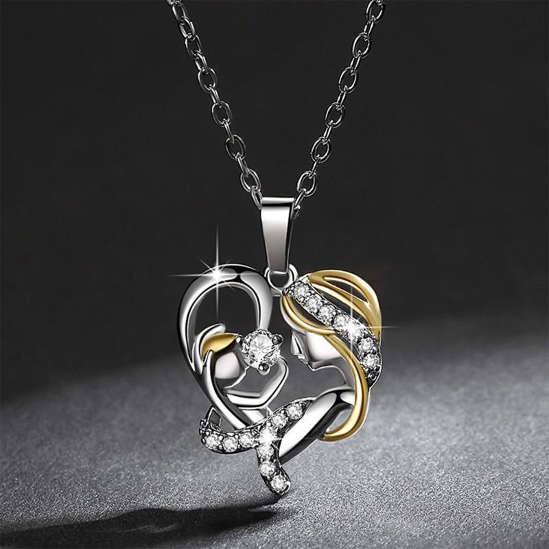 Pendant Necklaces 2021 Mom And Baby Necklace Mother's Day Gift Mother Daughter Child Crystal Rhinestone Heart Shaped For Women, Silver
Pendant Necklaces 2021 Mom And Baby Necklace Mother's Day Gift Mother Daughter Child Crystal Rhinestone Heart Shaped For Women, Silver
