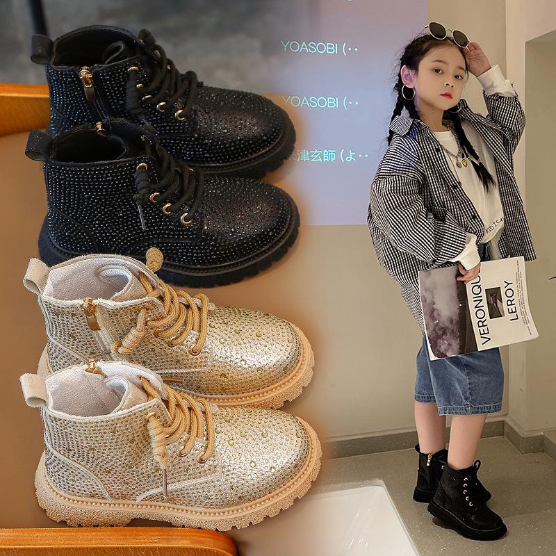 Boots Shiny Rhinestone Girls Fall 2021 Children' Short Soft Sole Top Princess Single, Black;grey
Boots Shiny Rhinestone Girls Fall 2021 Children' Short Soft Sole Top Princess Single, Black;grey