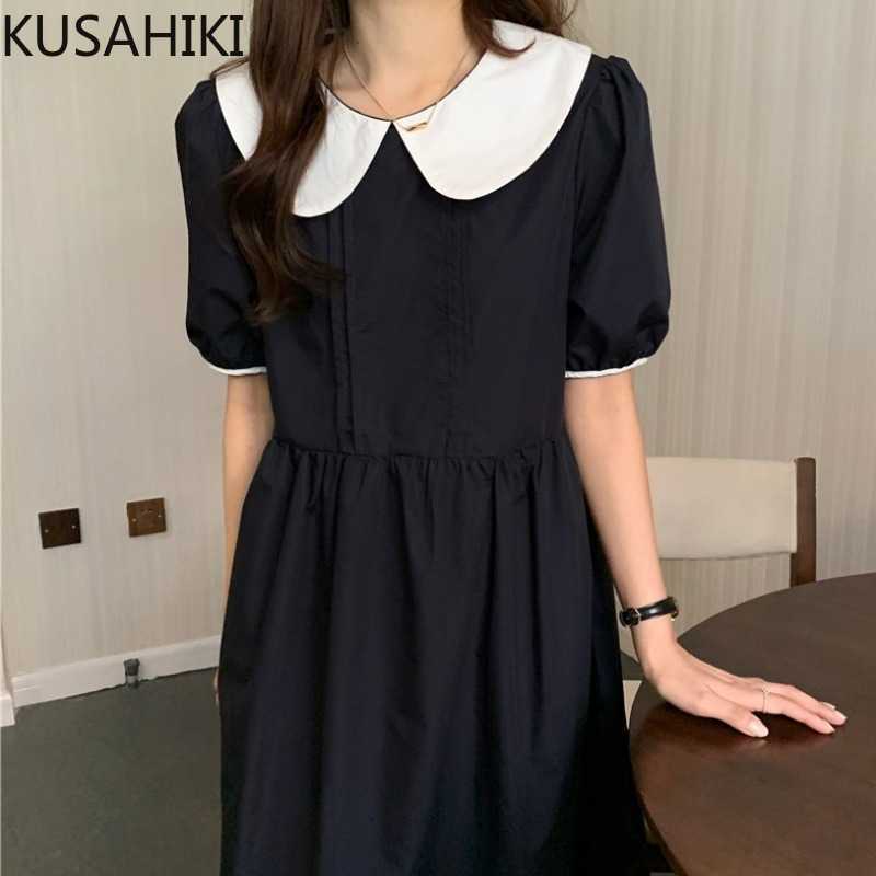 KUSAHIKI Korean Hit Color Peter Pan Collar Dresses Causal Puff Sleeve High Waist A-line Vestidos Summer Woman Dress 6J552 210602, White
KUSAHIKI Korean Hit Color Peter Pan Collar Dresses Causal Puff Sleeve High Waist A-line Vestidos Summer Woman Dress 6J552 210602, White