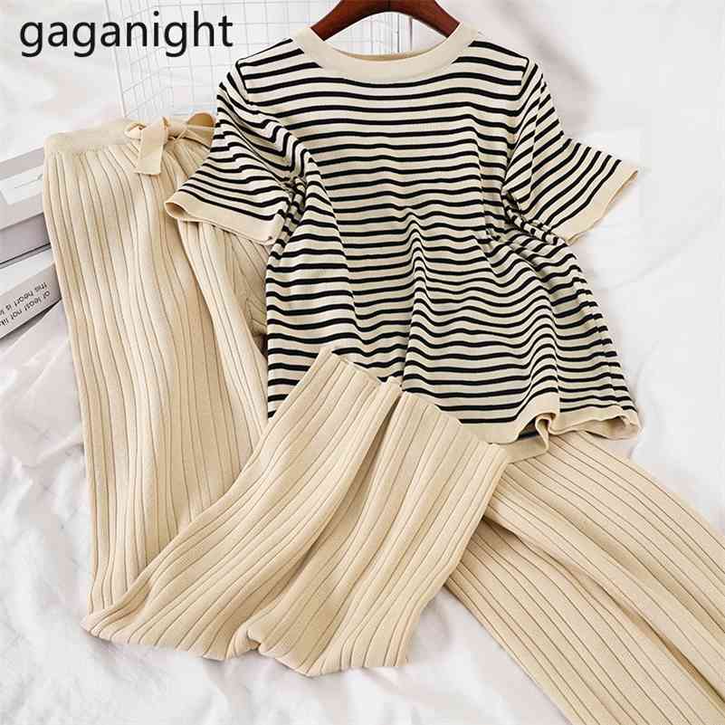 Gaganight Causal Loose Women Two Pieces Set Striped Chic Lady Suit Summer 2 Pieces Set Knitted Stretchy Tshirt Ankle Length Pant 210519, Khaki
Gaganight Causal Loose Women Two Pieces Set Striped Chic Lady Suit Summer 2 Pieces Set Knitted Stretchy Tshirt Ankle Length Pant 210519, Khaki