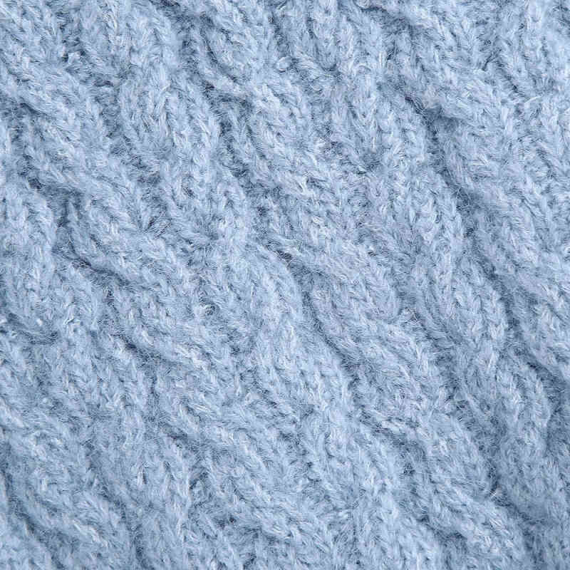 Casual Woman Blue Oversized Crochet Vest Spring Fashion Ladies Loose V Neck Sleeveless Sweater Girls Base Sweet Tank 210515