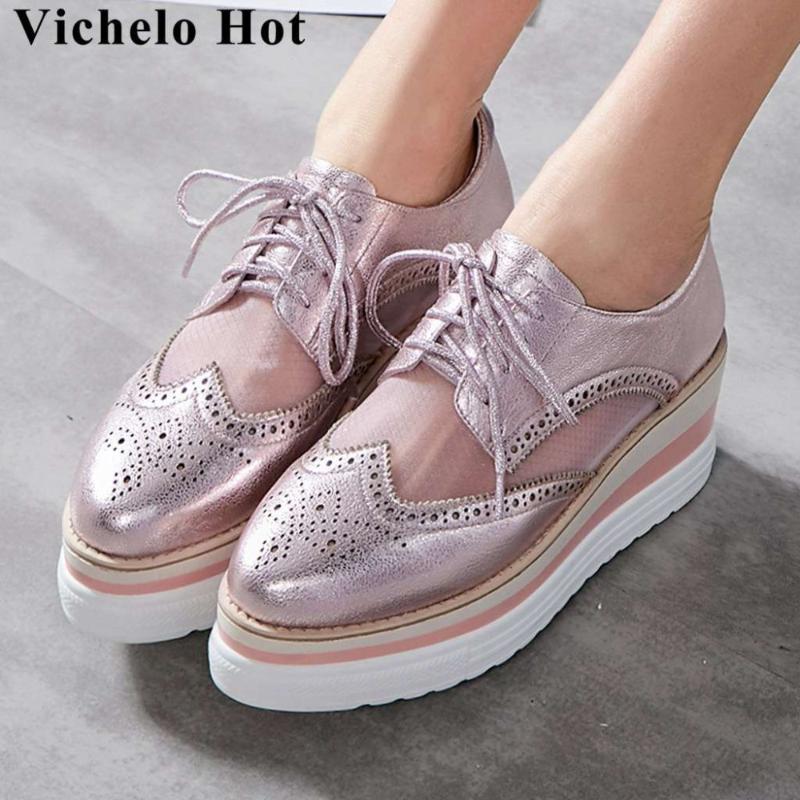 Vichelo Genuine Leather Wedges High Bottom Lace Up Breathable Mesh Round Toe Women Pumps Original Design Casual Shoes L1f6 Dress, Black
Vichelo Genuine Leather Wedges High Bottom Lace Up Breathable Mesh Round Toe Women Pumps Original Design Casual Shoes L1f6 Dress, Black