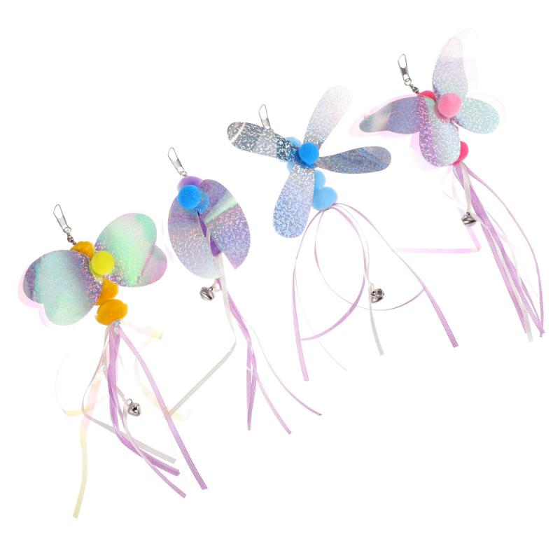 4Pcs Creative Adorable Cat Teaser Wand With Bell Pet Exercise Toys
4Pcs Creative Adorable Cat Teaser Wand With Bell Pet Exercise Toys