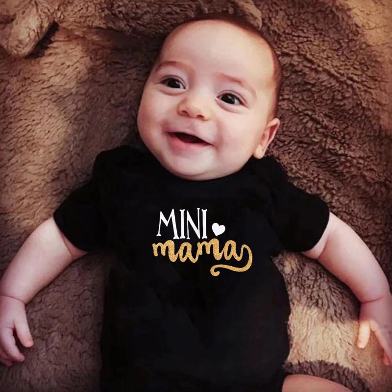 Rompers Love Mama Print Cotton Baby Romper Short Sleeve Black Clothing One Piece Summer Unisex Clothes Girl And Boy Jumpsuits, Blue
Rompers Love Mama Print Cotton Baby Romper Short Sleeve Black Clothing One Piece Summer Unisex Clothes Girl And Boy Jumpsuits, Blue