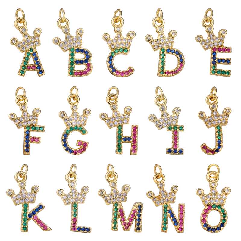 Charms DIY Jewelry Accessories Cute Colorful Rhinestone Letter With Crown Pendants Handmade Name Necklace Bracelet Supplies, Bronze;silver
Charms DIY Jewelry Accessories Cute Colorful Rhinestone Letter With Crown Pendants Handmade Name Necklace Bracelet Supplies, Bronze;silver